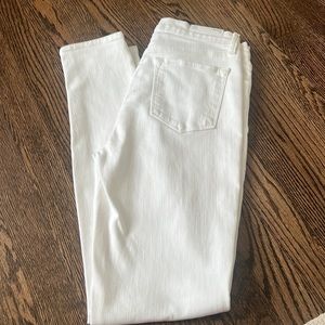 Brand New White JBrand Maria High-Rise Skinny Leg Jeans